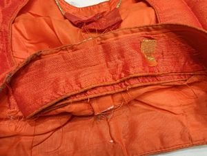 Embellished Orange Blouse