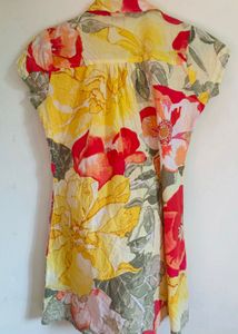 Flowy Floral Print Top