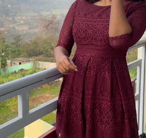Elegant Lace Fit &amp; Flare Dress