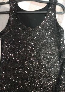 Sparkly Black Sequin Top/Dress
