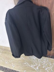 Stylish Black Peacoat Jacket