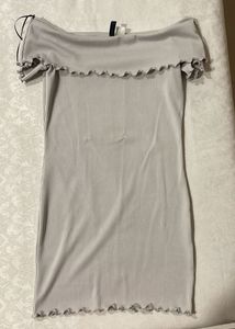 HnM Ribbed Off-Shoulder Dress
