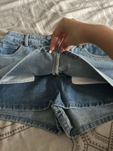 Light Wash Denim Shorts