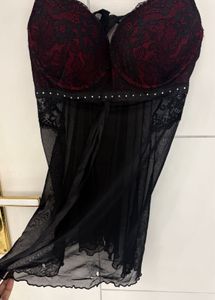 Sheer Black Babydoll Lingerie