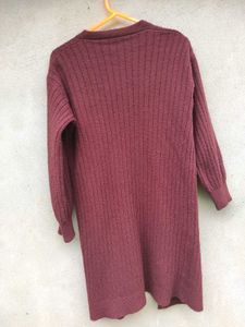 Cozy Coffee brown Longline Cardigan