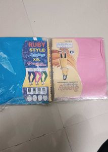 Ruby Style Premium Leggings - Blue &amp; Pink