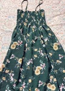 Green Floral dress🥑