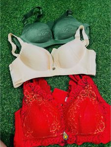 34 size padded Comfortable Bras - Pack of 3
