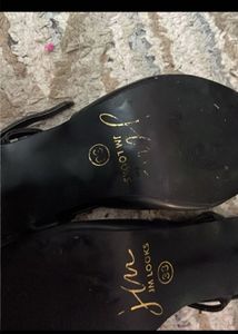 JM Looks Black Slingback Heels
