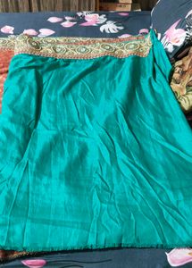 beautiful heavy sari with blouse piece and tag