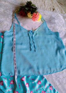 Cute Heart Print Pajama Set