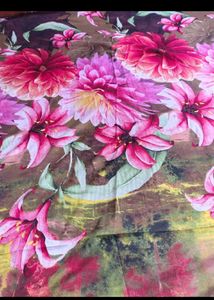 Vibrant Floral Print Bedsheet
