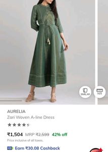 Aurelia Green Ethnic Kurta