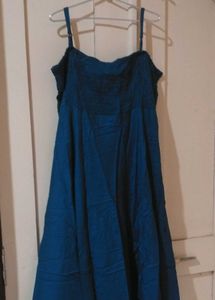 Teal Smocked Maxi Dress