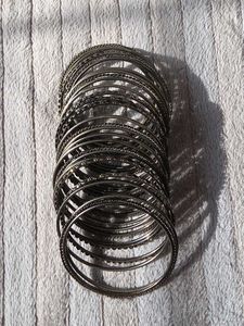 25pcs Set of Traditional Oxidized Bangles