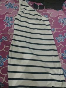 Striped One-Shoulder Top