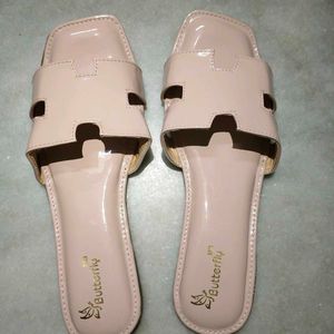 Chic Beige Slide Sandals