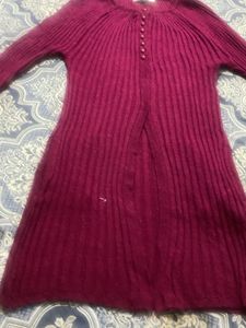 Sparkly Knit Button-Up Sweater