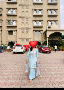 Beautiful Blue Kurta Set with Dupatta