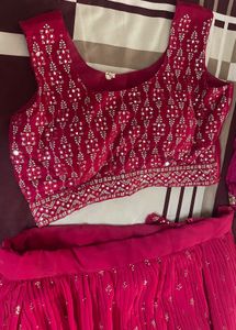 Stunning Pink Embroidered Lehenga Choli