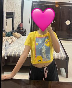 Yellow Crop TShirt