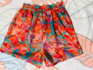 Vibrant Floral Print Shorts