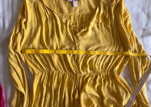 Bright Yellow Flowy Blouse