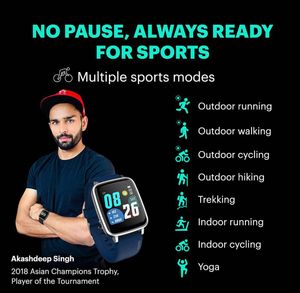 Noise colourfit beat smartwatch -deep wine