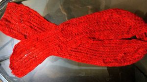 Cozy Knit Hat &amp; Scarf Set - Red