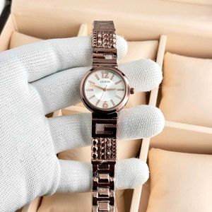 Guess Gold-Tone Green Watch