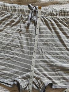 primark Gray Striped Pajama Shorts