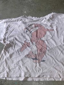 White Graphic Print T-Shirt
