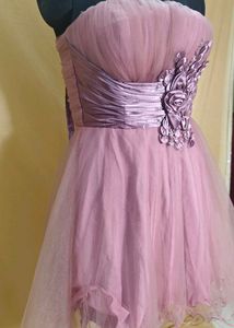 Pretty Pink Strapless Tulle Dress