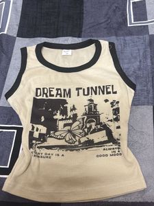 y2k Dream Tunnel Graphic Tank Top