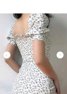A line floral mini dress