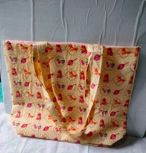 Floral Print Tote Bag