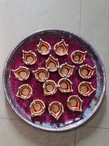Diwali Clay Diyas - Set of 15