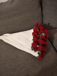 Handmade Crochet Rose Bouquet