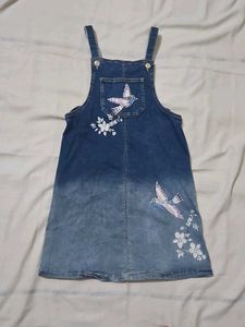 Cute Denim Overall Dress