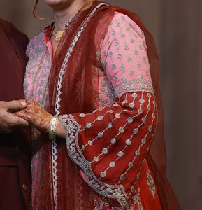Exquisite Red Embroidered Lehenga Set