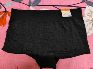 Stylish Black Leopard Print Briefs