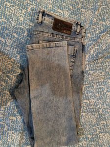 Men's Acid Wash Denim Jeans