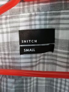 Snitch Dynamic Check Grey Full sleeve Shirt || Size "S"