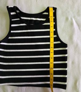 Striped Cropped Tank Top