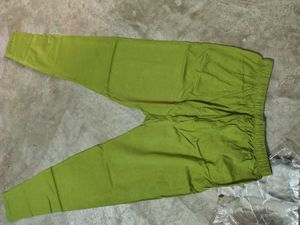 Lime Green Cotton Pants