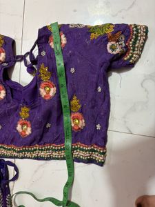 Exquisite Purple Embroidered Lehenga Choli
