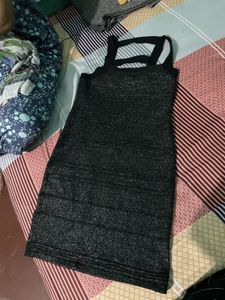 Sparkly Black Bodycon Dress