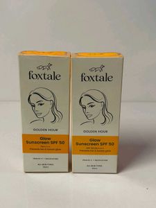 Foxtale Glow Sunscreen SPF 50 (2 Pcs)