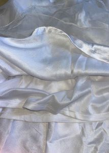 Sheer White Puff Sleeve Dress