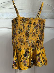 Smocked Floral Tank Top